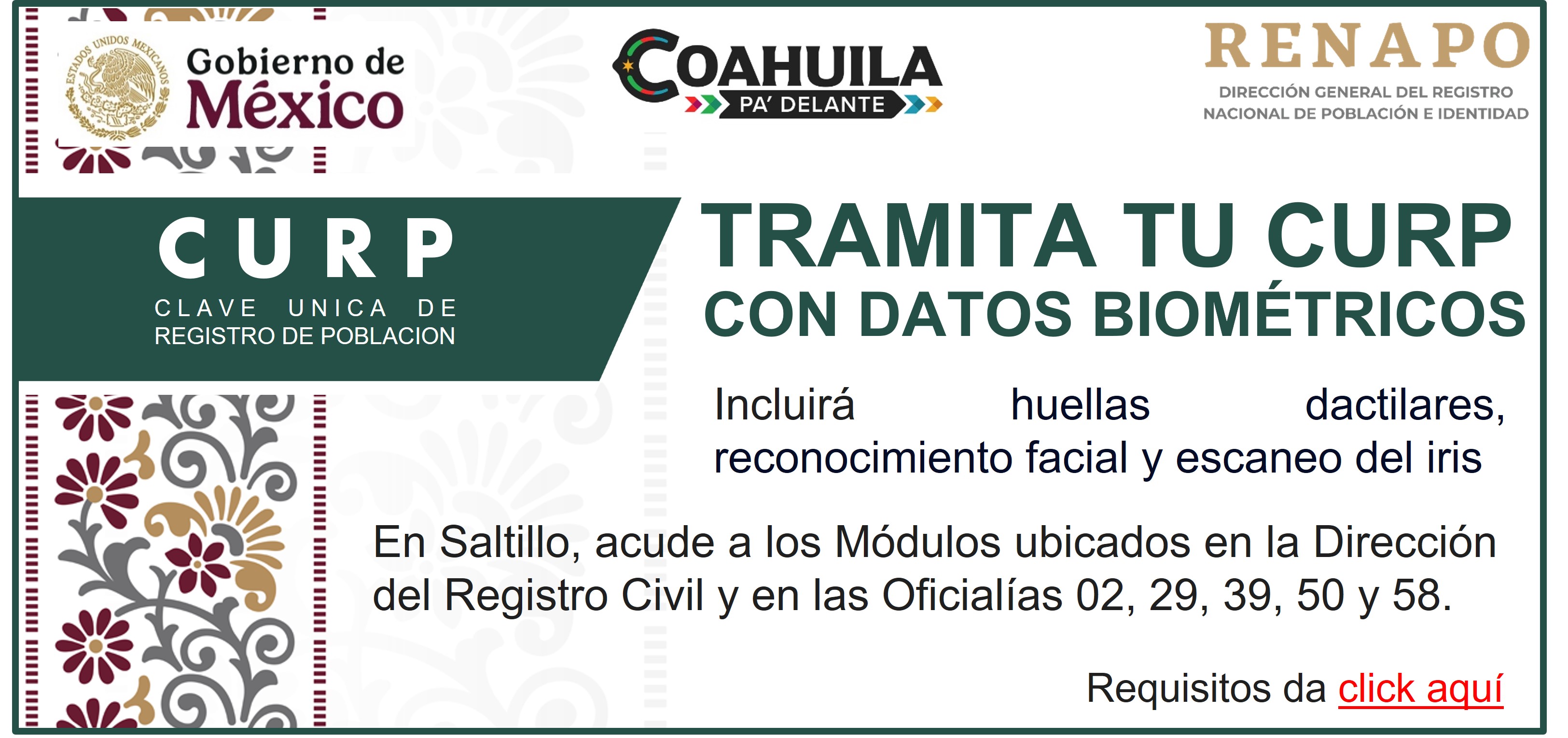 CURP con Biométricos